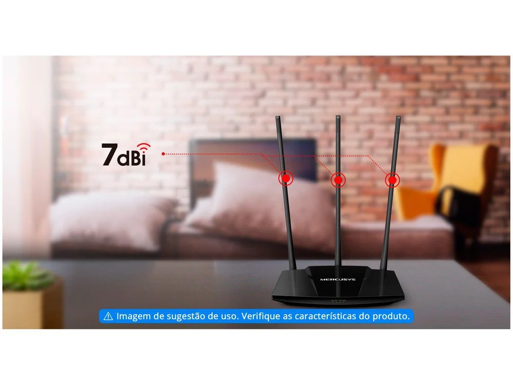 Imagem 2 de 5 do produto Roteador Mercusys 300 Mbps High Power– MW330HP
