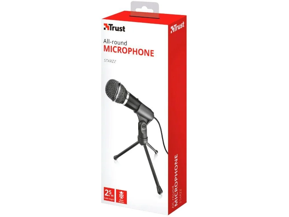 Microfone com Fio Trust Condensador, 2.50m - 21671 - view 4