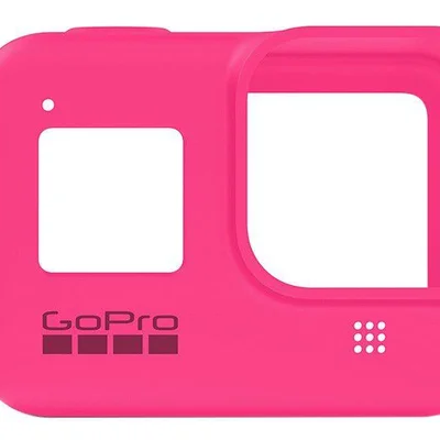 Capa Silicone Gopro Hero 8 + Cordão Ajustável - Sleeve + Lanyard Cor Rosa