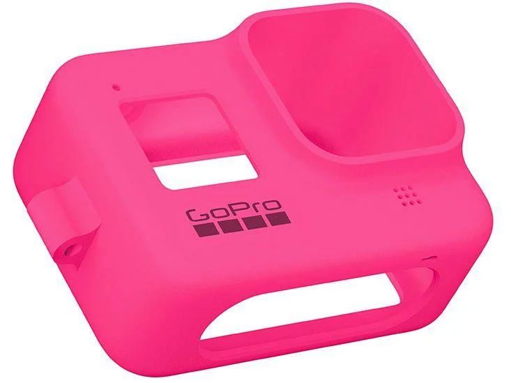Capa Silicone Gopro Hero 8 + Cordão Ajustável - Sleeve + Lanyard Cor Rosa - view 2