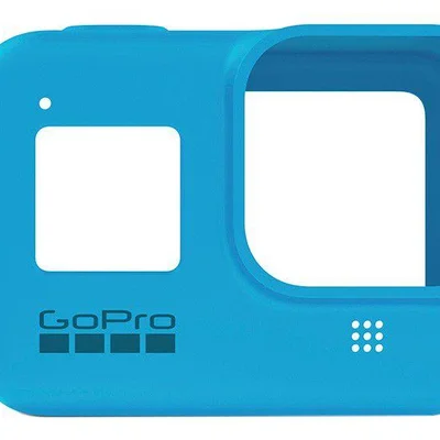 Capa Silicone Gopro Hero 8 + Cordão Ajustável - Sleeve + Lanyard Cor Azul