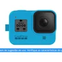 Capa Silicone Gopro Hero 8 + Cordão Ajustável - Sleeve + Lanyard Cor Azul