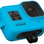 Capa Silicone Gopro Hero 8 + Cordão Ajustável - Sleeve + Lanyard Cor Azul