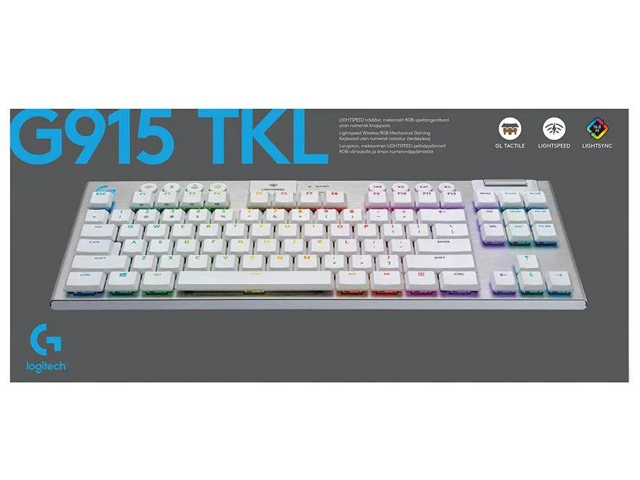 Teclado Sem Fio Mecânico Gamer Logitech G915