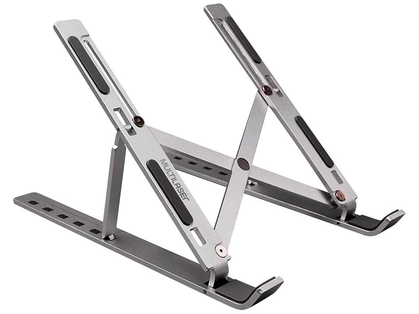 Suporte Para Notebook Até 17"  Portátil Com Ajuste De Altura Alumínio Ac378