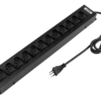 Filtro De Linha Force Line Regua, Com 12 Tomadas, Para Rack 19, 10a, Cabo 1.5m Forceline 0091000001