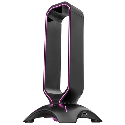 Suporte Para Headset Gamer Trust Gxt 265 Cintar, RGB, 2 Portas USB - T23674