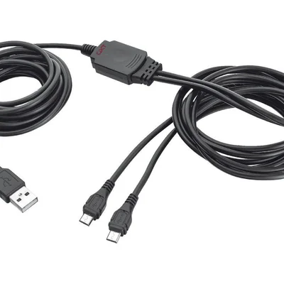 Cabo Trust Micro-usb Duo Charge Cable Gxt 222 - Ps4