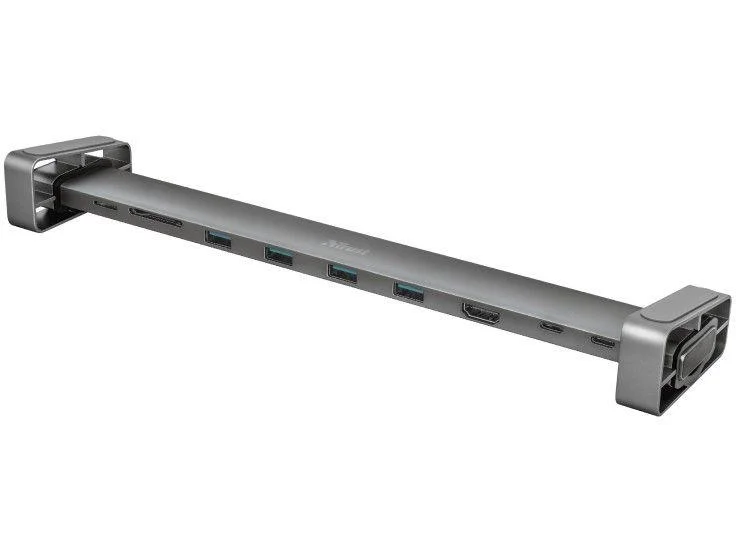 Imagem 1 de 18 do produto Adaptador USB Multiportas 10 em 1 HDMI - 10cm Trust Dalyx 23417