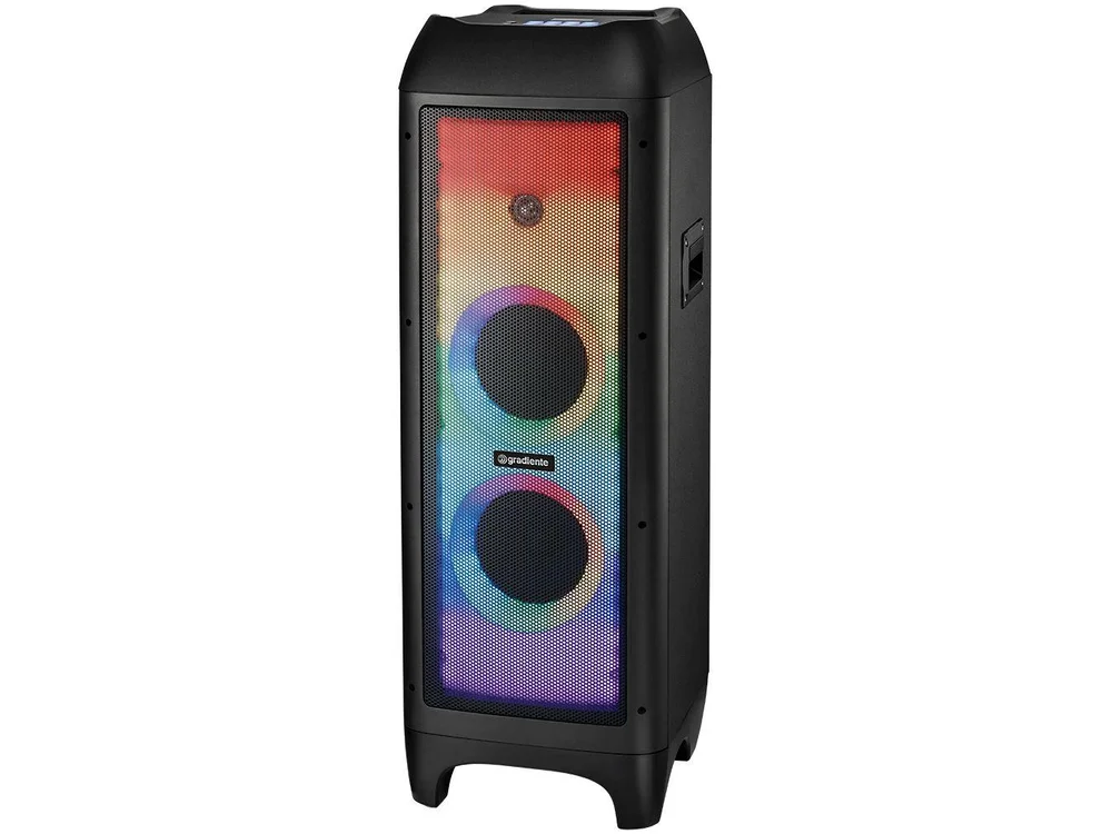 Caixa Amplificada Extreme Colors Led Gcl106 Gradiente, 1500w, Bluetooth, P2, P10 - view 8
