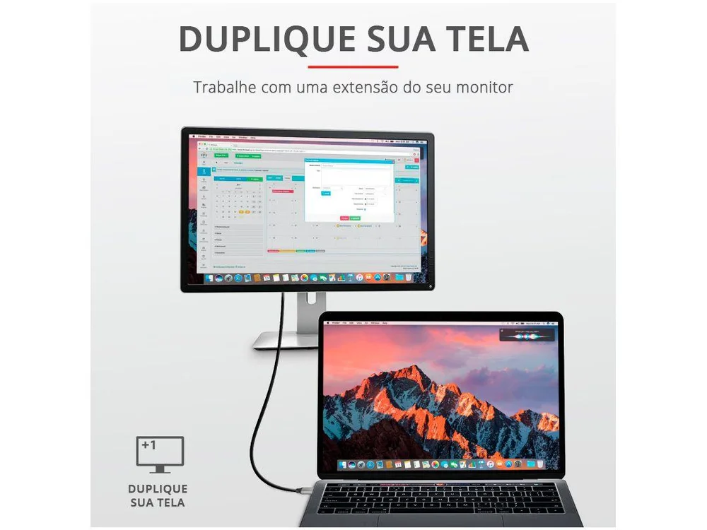Imagem 7 de 12 do produto Cabo Adaptador Trust Calyx Usb-c Para Hdmi 4k 1.8m