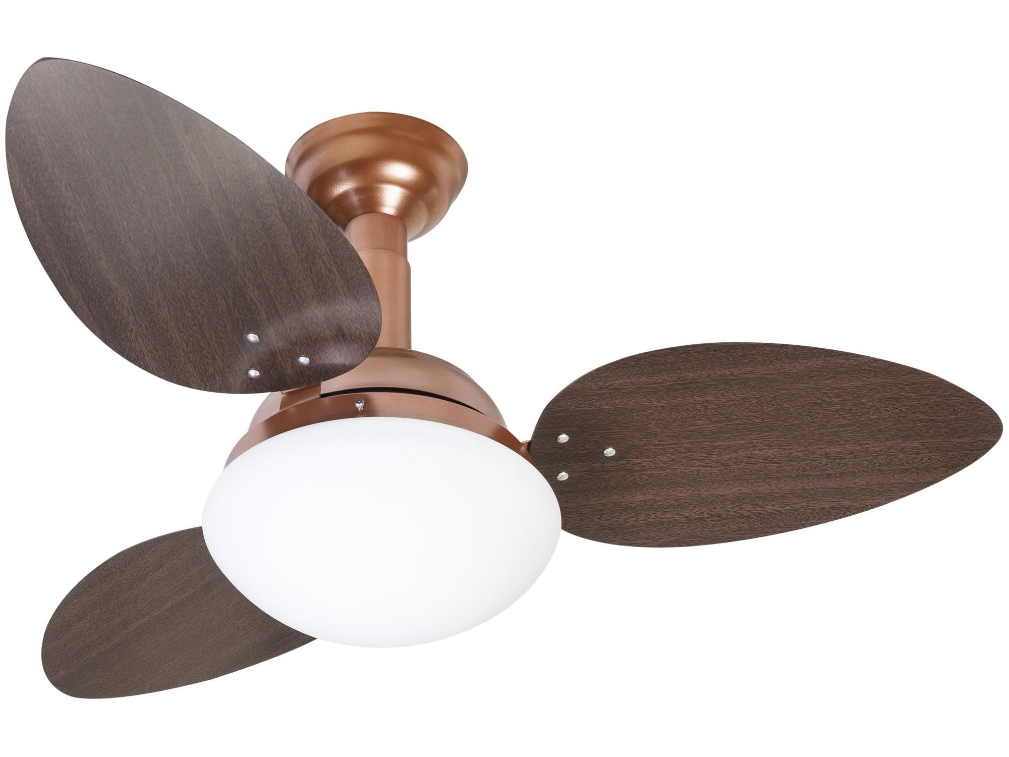 Ventilador De Teto Jet Venti-delta Cobre 3 Pás Tabaco 220 V