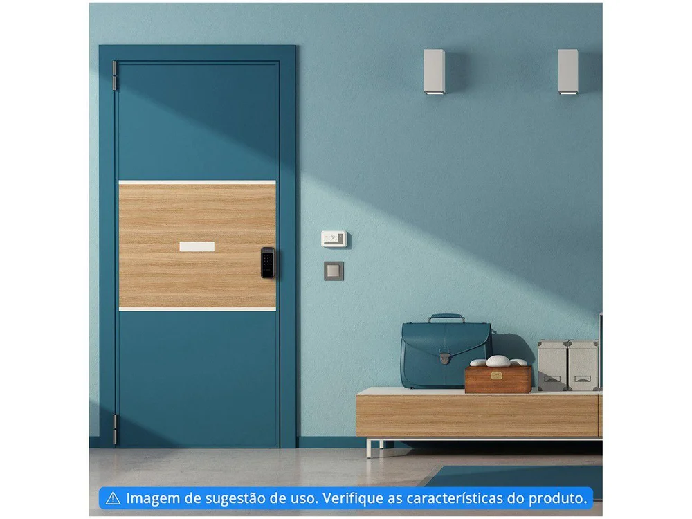 Imagem 5 de 6 do produto Fechadura Eletrônica Digital De Sobrepor, Com Senha Fds-10, Pado - Preto