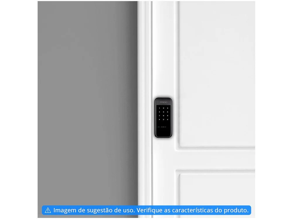Imagem 6 de 6 do produto Fechadura Eletrônica Digital De Sobrepor, Com Senha Fds-10, Pado - Preto