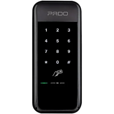 Fechadura Eletrônica Digital De Sobrepor, Com Cartão Rfid Fds-50, Pado - Preto