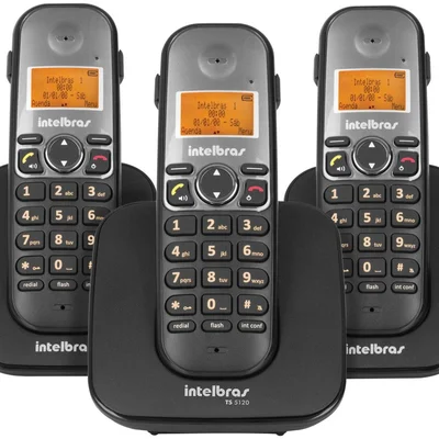 Telefone Sem Fio Com 2 Ramais Adicionais Ts 5123 Intelbras