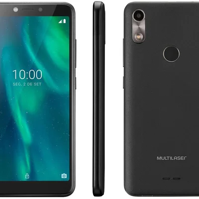 Celular Smartphone Multi F, 32GB 3g, 1GB, Tela 5.5 Polegadas, Sensor De Digitais, P9130, Preto
