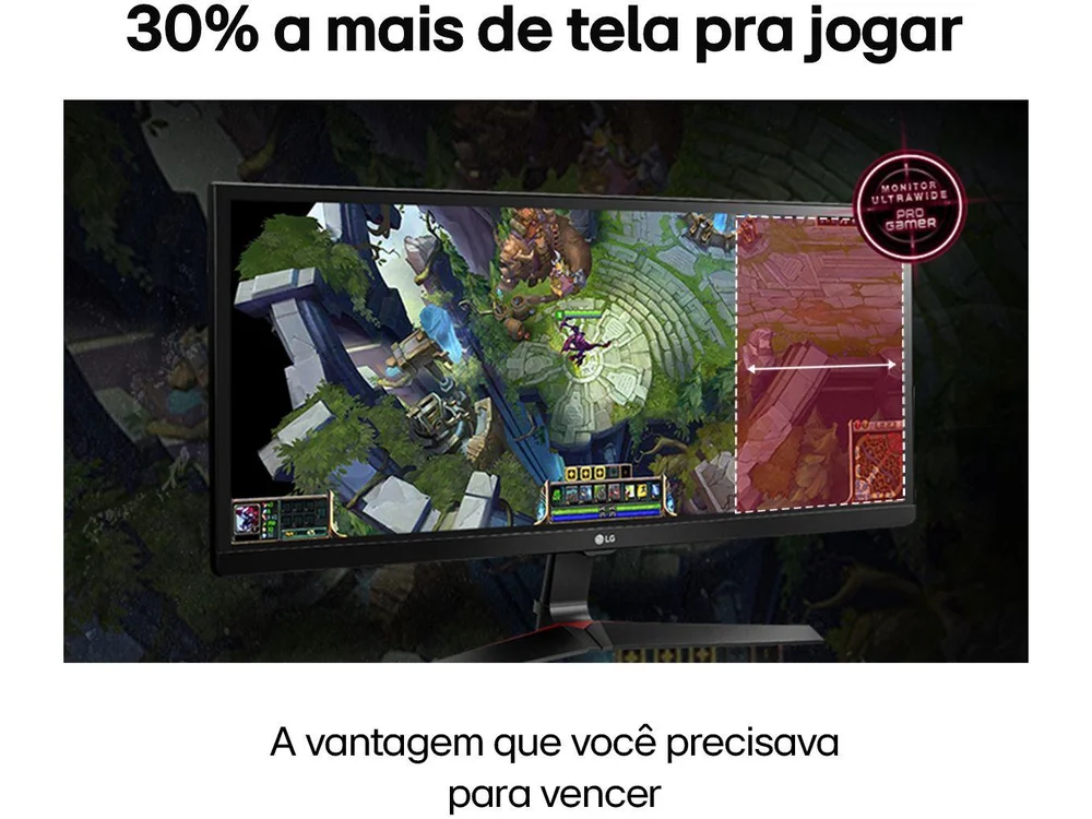 Monitor Gamer LG 29 UltraWide Full HD KaBuM