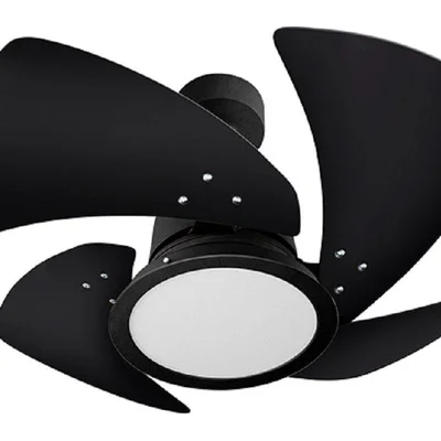 Ventilador Teto Venti-delta Tornado Led Amarelo Todo Preto - 110v