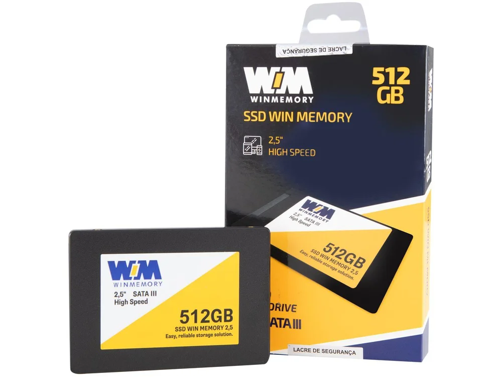 SSD 512GB WinMemory SATA KaBuM