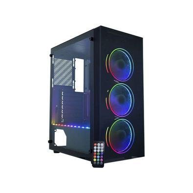 Gabinete Gamer K-mex, Asgard Ritmico, RGB, ATX, 3 FANs, Preto - CG-05Z5