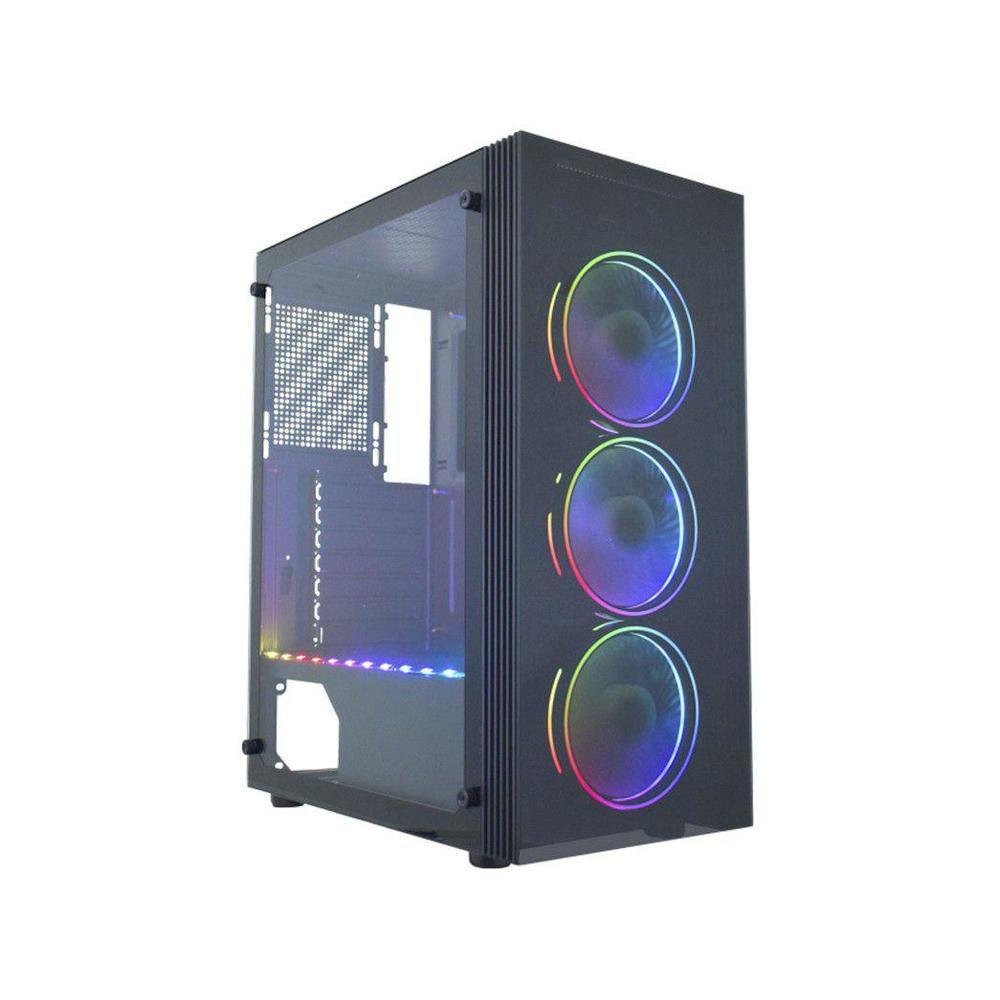 Gabinete Gamer K-mex, Asgard Ritmico, RGB, ATX, 3 FANs, Preto - CG-05Z5 - view 2