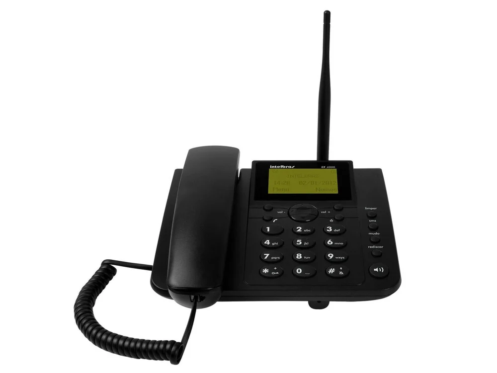 Telefone Celular Fixo Intelbrás Cfa 4012 Gsm De Mesa