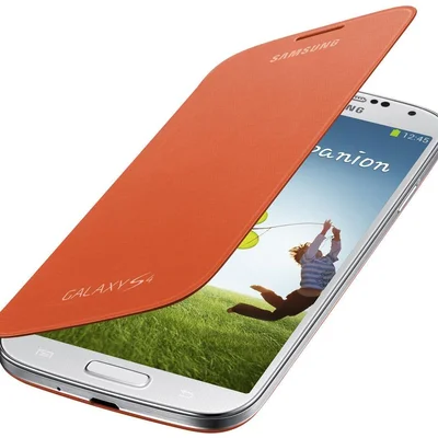 Capa Para Celular, Samsung, Flip Cover Galaxy S4, Laranja