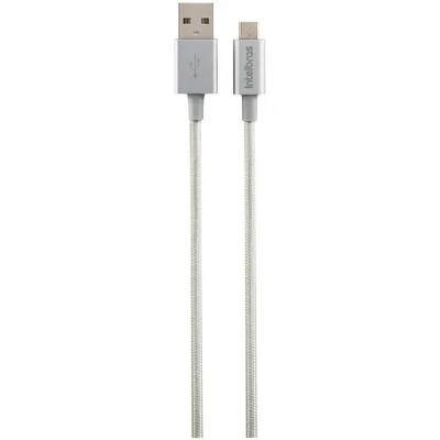 Cabo USB X Micro USB Intelbras, Nylon, 1.5m - Euab15nb