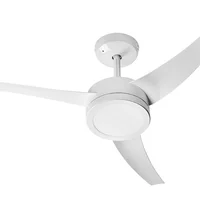 Ventilador De Teto Venti-delta Lunik Led 3 Pás Branco 6000k Luz Branca - 220V