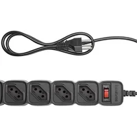 Protetor Dps Intelbras Filtro De Linha 5 Tomadas Epe 205+ Bivolt Preto Microdisjuntor - 4824203