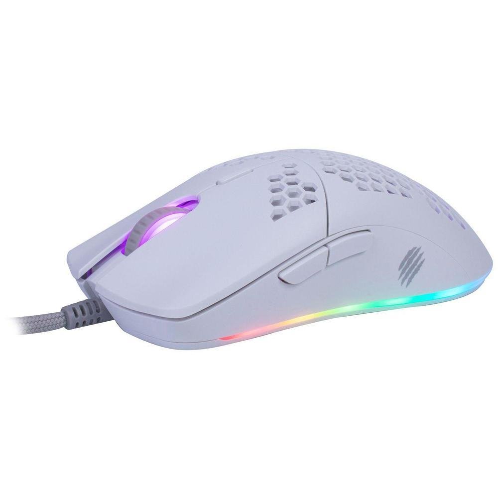 Mouse Gamer, Dyon, Ms322 Ultra Leve, Rgb 7 Botões Branco - Oex.