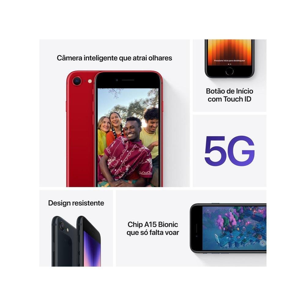 Apple iPhone SE 3ª geração | KaBuM!