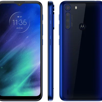 Smartphone Motorola One Fusion, 128GB, 4GB RAM, Snapdragon 710 Octa-Core, Câm. Quádrupla 48MP, Tela 6.5", Azul Safira - Ouro