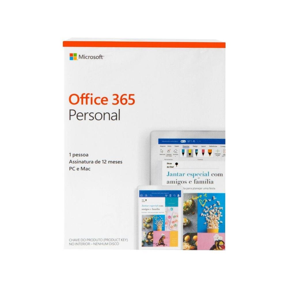 Pacote Office 365 Personal Digital Microsoft KaBuM!