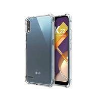 Capa de Celular para K22+ Plástico Anti-Impacto LG - Hrebos Anti Shock - Transparente Original