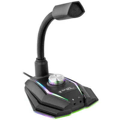 Microfone Gamer Bright Podcast, RGB, USB - 604