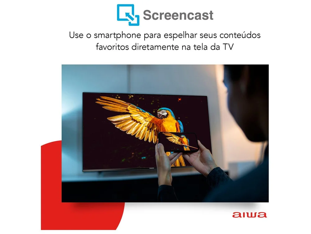 Imagem 11 de 17 do produto Smart TV Aiwa 43 Polegadas, LED, Full HD, HDM,I USB, Wi-Fi, Borda Ultrafina, HDR10 Dolby Áudio - AWS-TV-43-BL-01