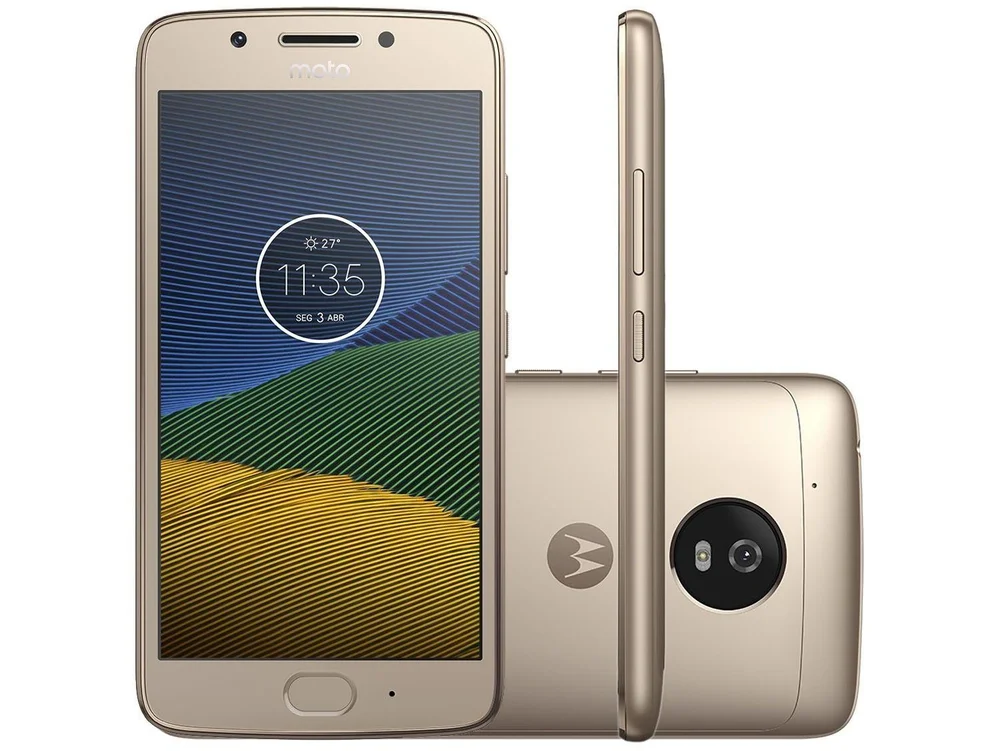 Smartphone Moto G5 32GB Câmera 13mp Tela 5 Ouro