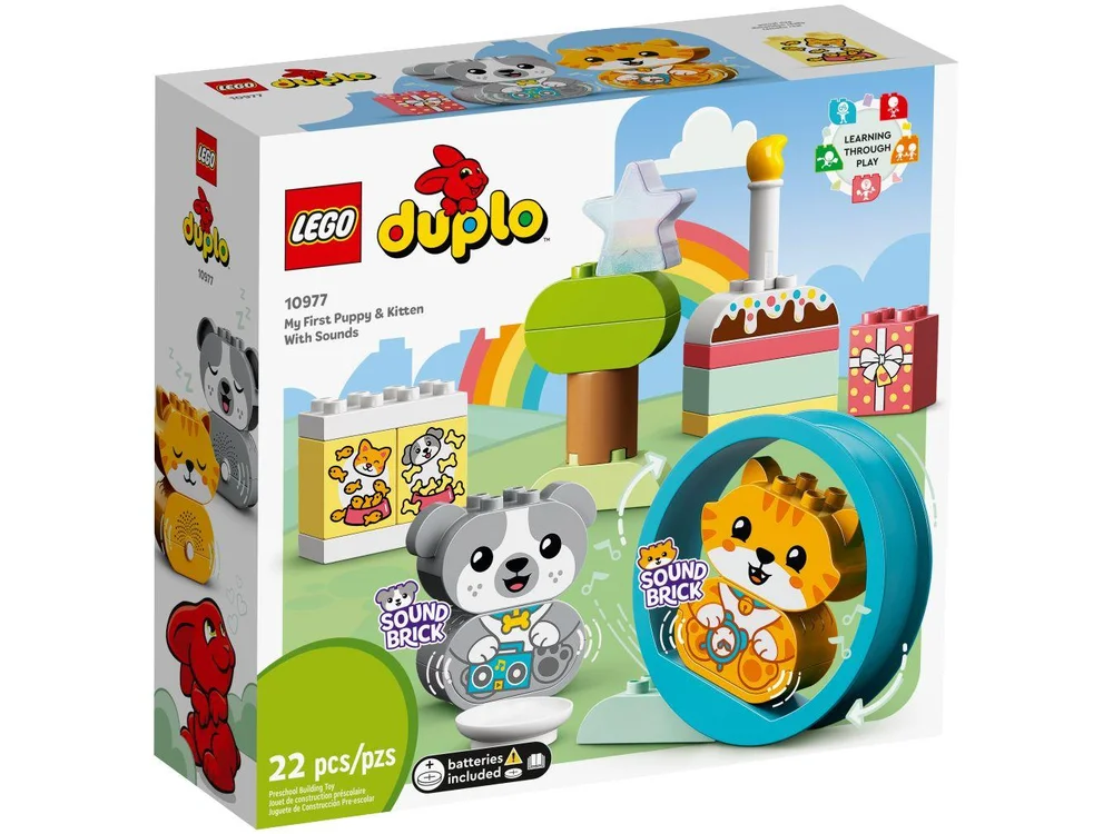Lego Duplo, Meu Primeiro Cachorrinho E Gatinho Com Sons - 10977