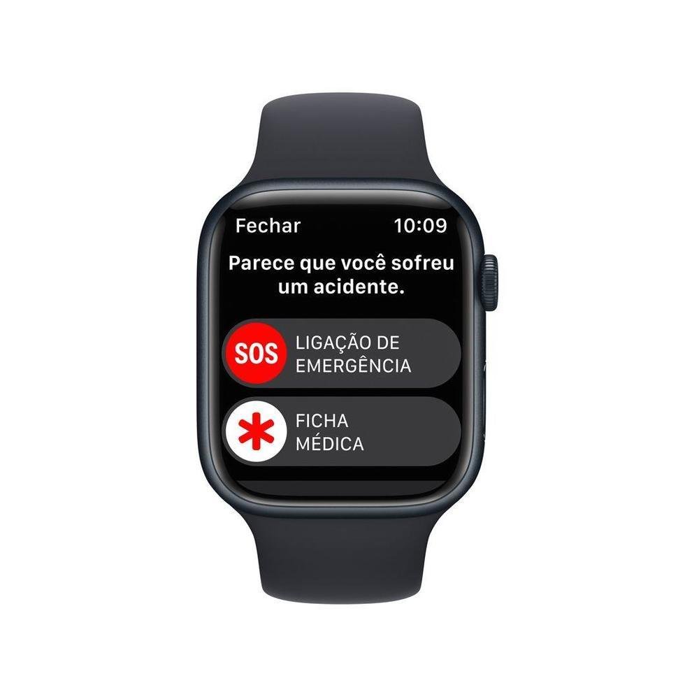 Apple Watch Series 8 45mm Meia-noite | KaBuM!