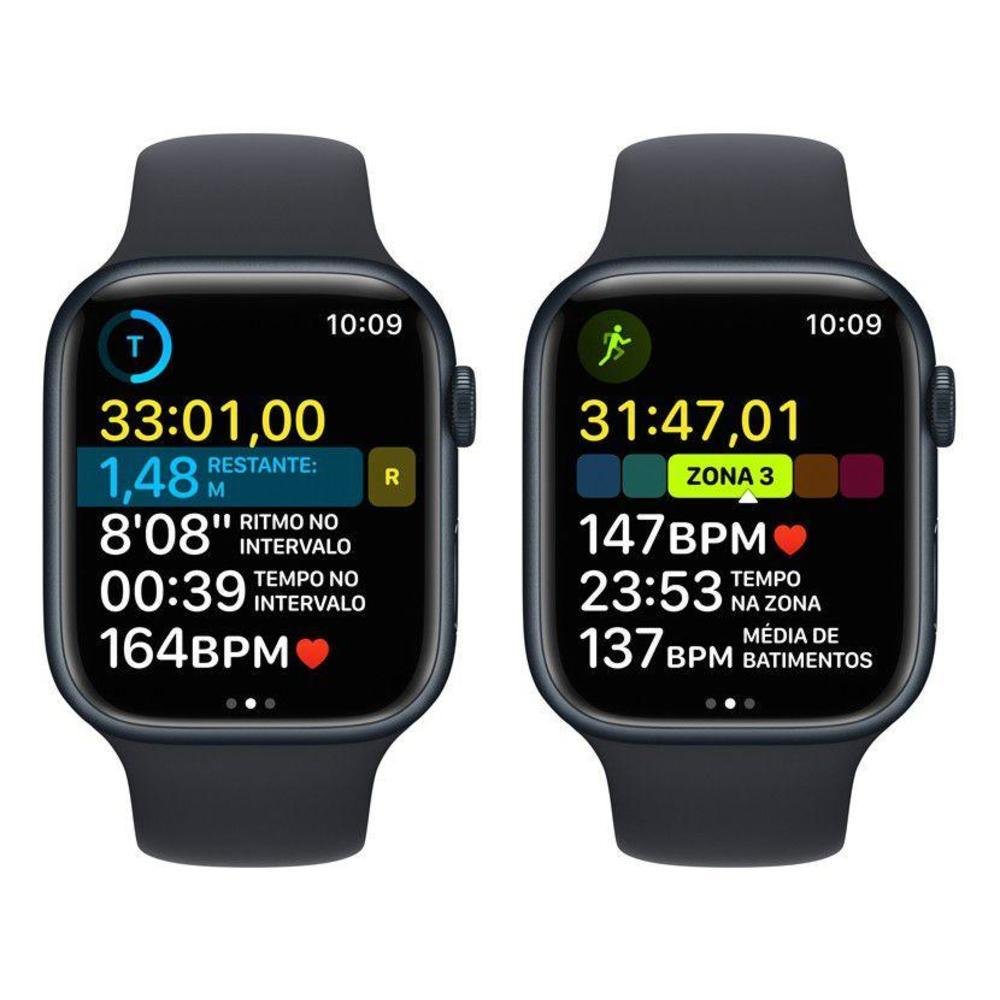 Apple Watch Series 8 45mm Meia-noite | KaBuM!