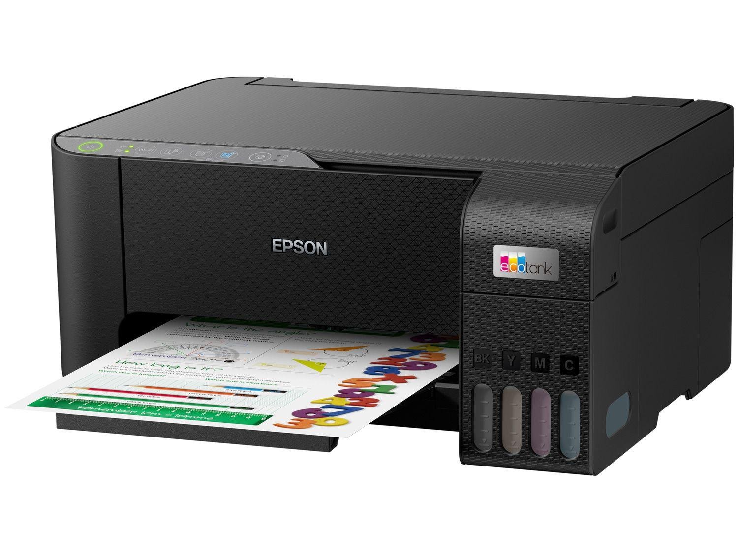 Impressora Multifuncional Epson EcoTank L3250, Colorida, Wifi, Wireless, USB, Bivolt, Preta - C11CJ67303