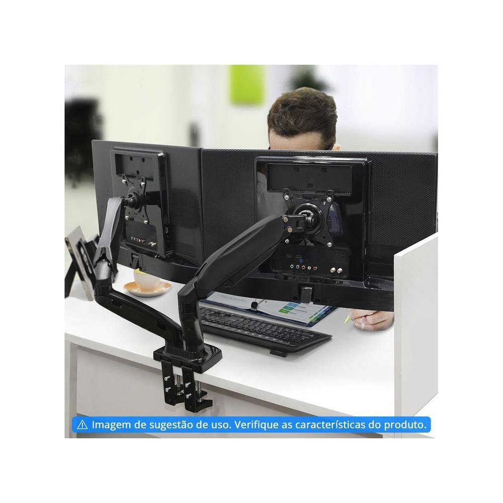 Imagem 2 de 6 do produto Suporte para Monitor Articulado de Mesa
