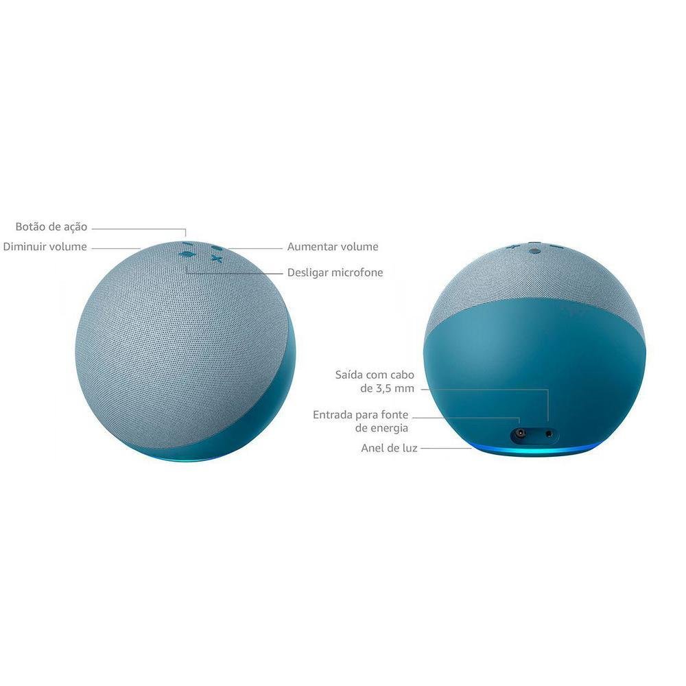 Dot 4ª Geração Echo Dot Alexa Luz Echo Dot Echo Dot Luz Verde Echo