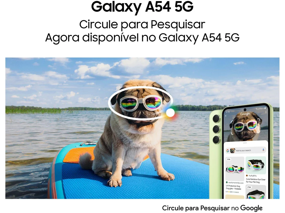 Imagem 13 de 17 do produto Smartphone Samsung Galaxy A54 128GB, RAM 8GB, 5g, Câmera Tripla 50mp + Selfie 32mp, Tela 6.4 Polegadas, Preto