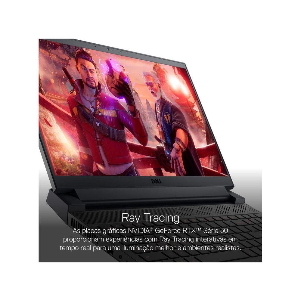 Imagem 9 de 20 do produto Notebook Gamer Dell G15, AMD Ryzen 5, 8GB - 256GB SSD, 15,6'' Full HD, NVIDIA RTX 3050