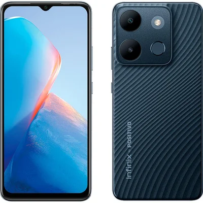 Smartphone Infinix Smart 7, 64GB, 3GB RAM, Câmera Dupla 13MP, Tela 6.6 LCD IPS, Preta