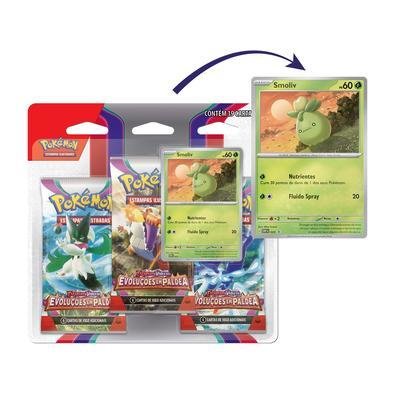 Jogo de Cartas Pokémon - Blister Triplo - EV - Evoluções em Paldea