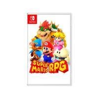 Jogo Super Mario RPG desenvolvido pela Nintendo para Nintendo Switch OLED. Mario, Bowser e Peach se unem para consertar a realizadora de desejos, Star